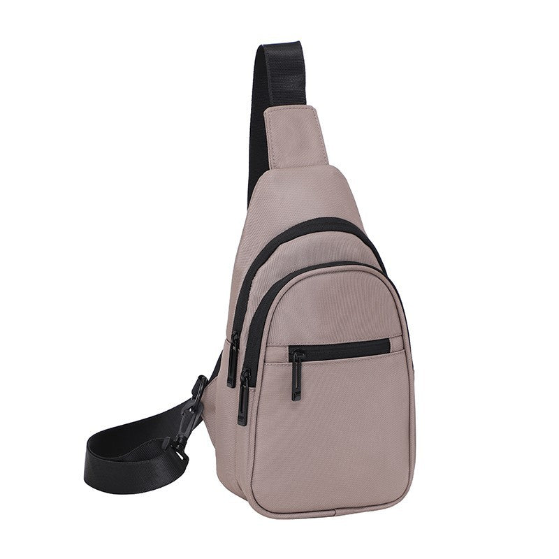 Men's Oxford Cloth Chest Bag with Large Capacity Crossbody Design