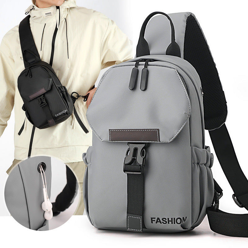 Men's Lightweight Chest Bag with Large Capacity Crossbody Design
