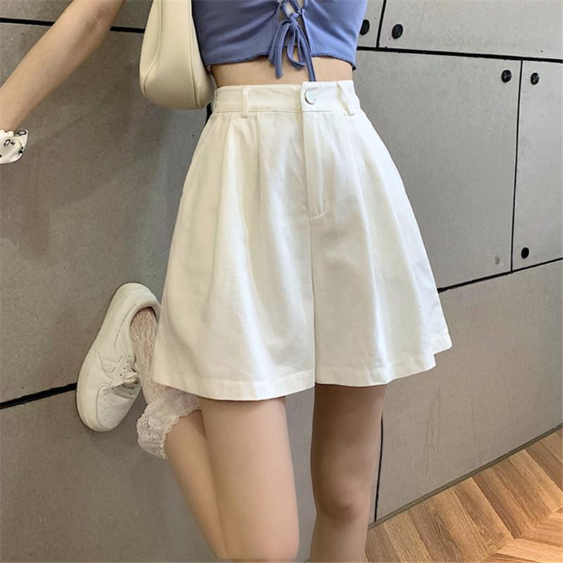 Women's Plus Size High-Waist A-Line Casual Shorts