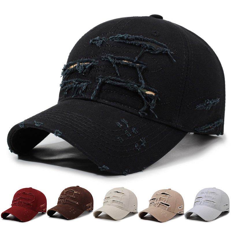 Retro Washed Cotton Embroidered Baseball Cap