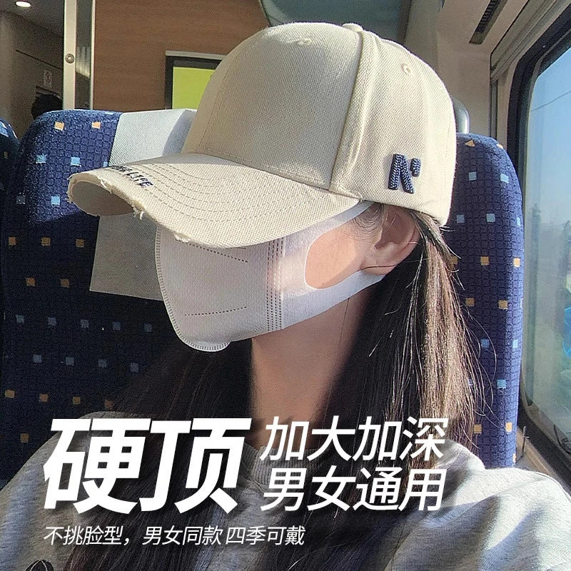 Unisex Cotton Embroidered Wide Brim Baseball Cap