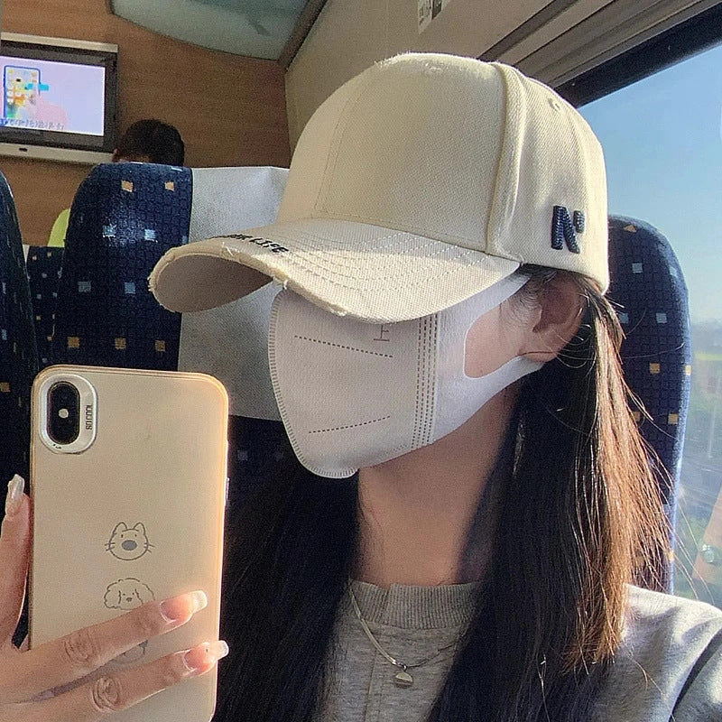 Unisex Cotton Embroidered Wide Brim Baseball Cap