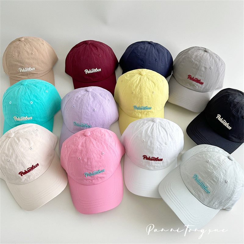 Parent-Child Quick Dry Letter Print Baseball Cap Set