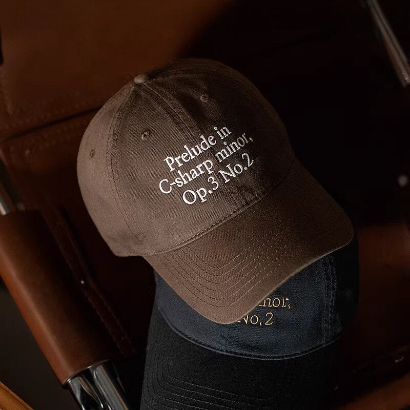 Unisex Retro Cotton Wide Brim Embroidered Baseball Cap
