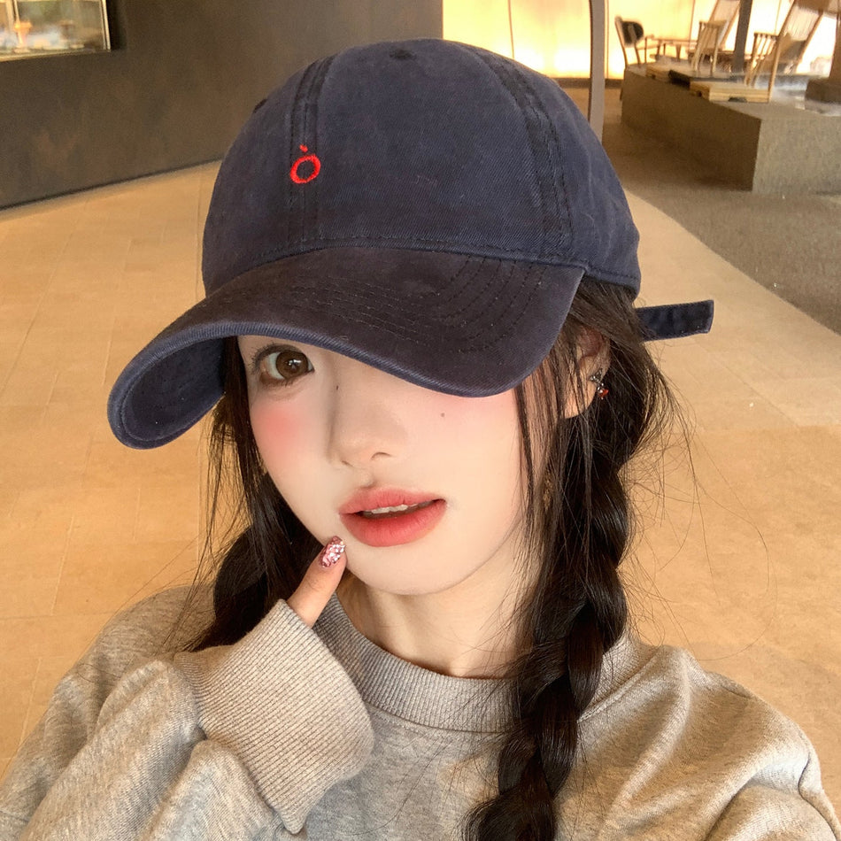 Women's Cotton Wide Brim Retro Baseball Cap