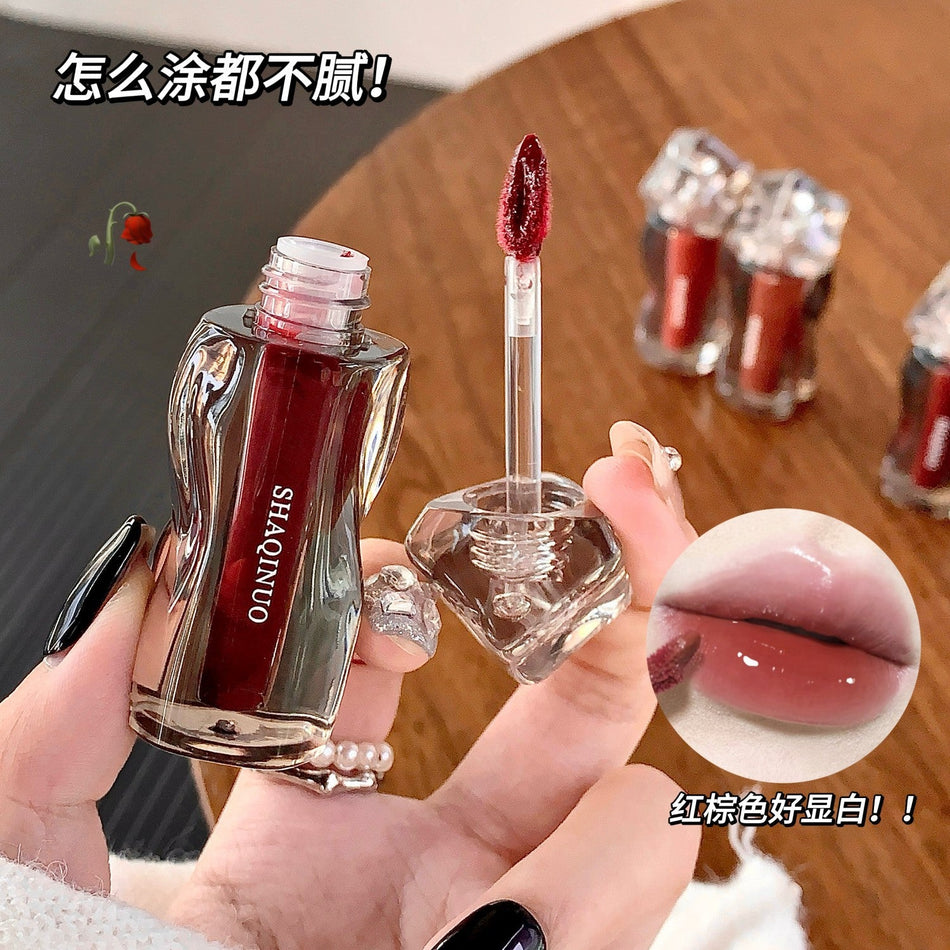 Sachino Crystal Mirror Lip Glaze Moisturizing Gloss Finish