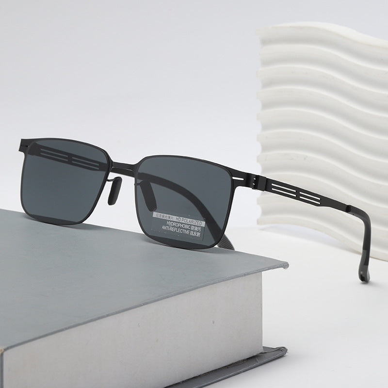 Men's Nylon Polarized Aviator Sunglasses with Mirror Lens