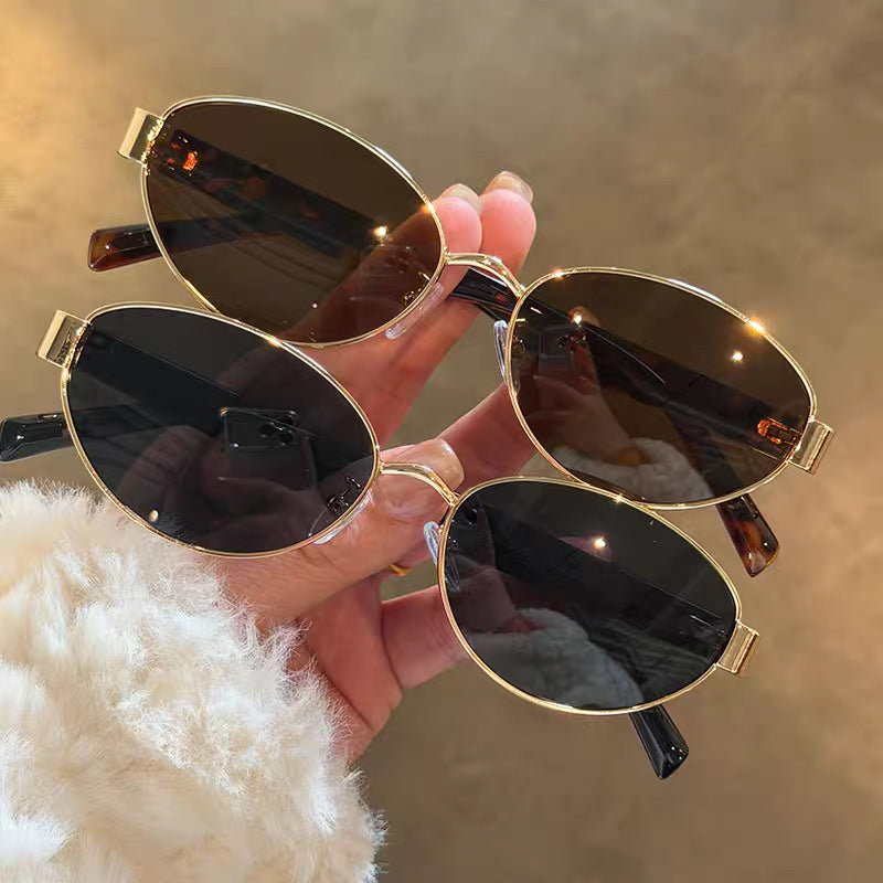 Women's Oval Frame UV400 Fashion Sunglasses