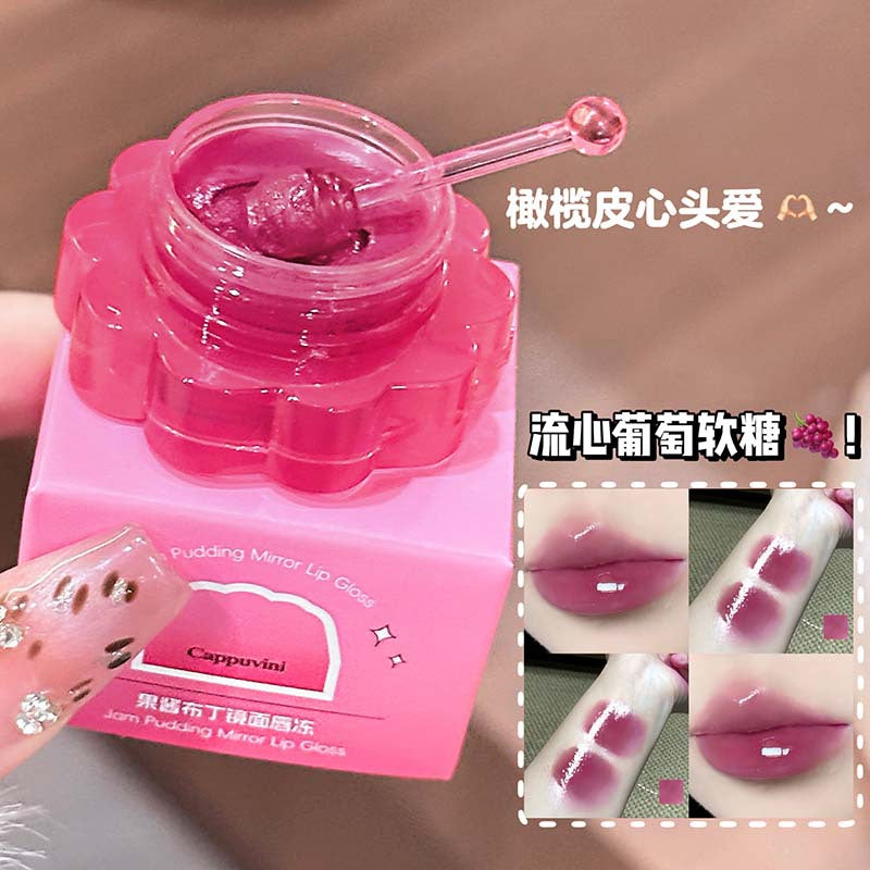 Cappuvini Jam Pudding Mirror Lip Jelly Water Gloss Finish