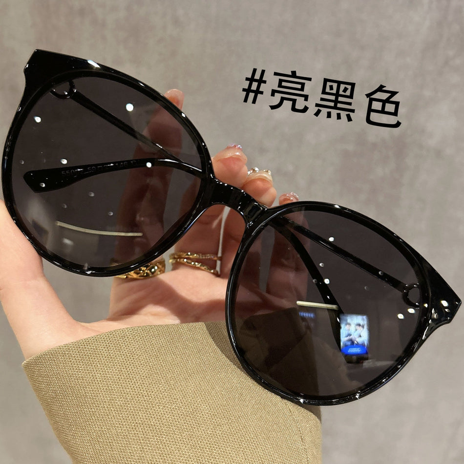 Polarized Oversized Round Sunglasses with UV400 Protection