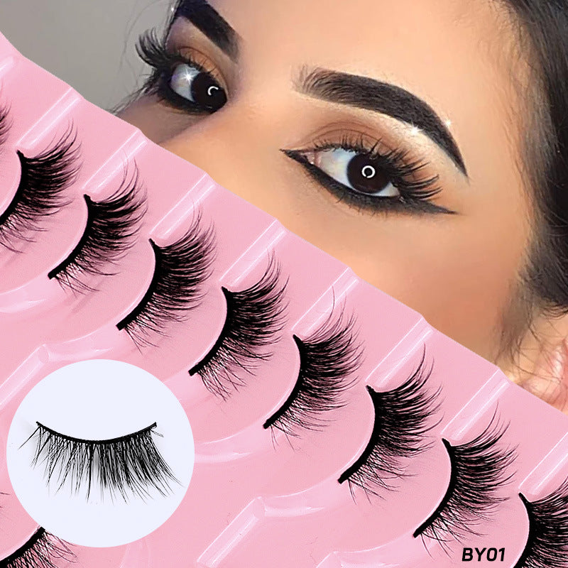 3D Cat Eye Half False Eyelashes 10-Pair Faux Fox Lash Set
