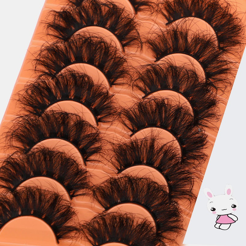 Fluffy Thick Curled False Eyelashes Natural Volume Lash Set