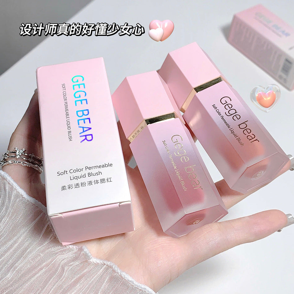 Gege Bear Soft Color Liquid Blush Nude Matte Finish