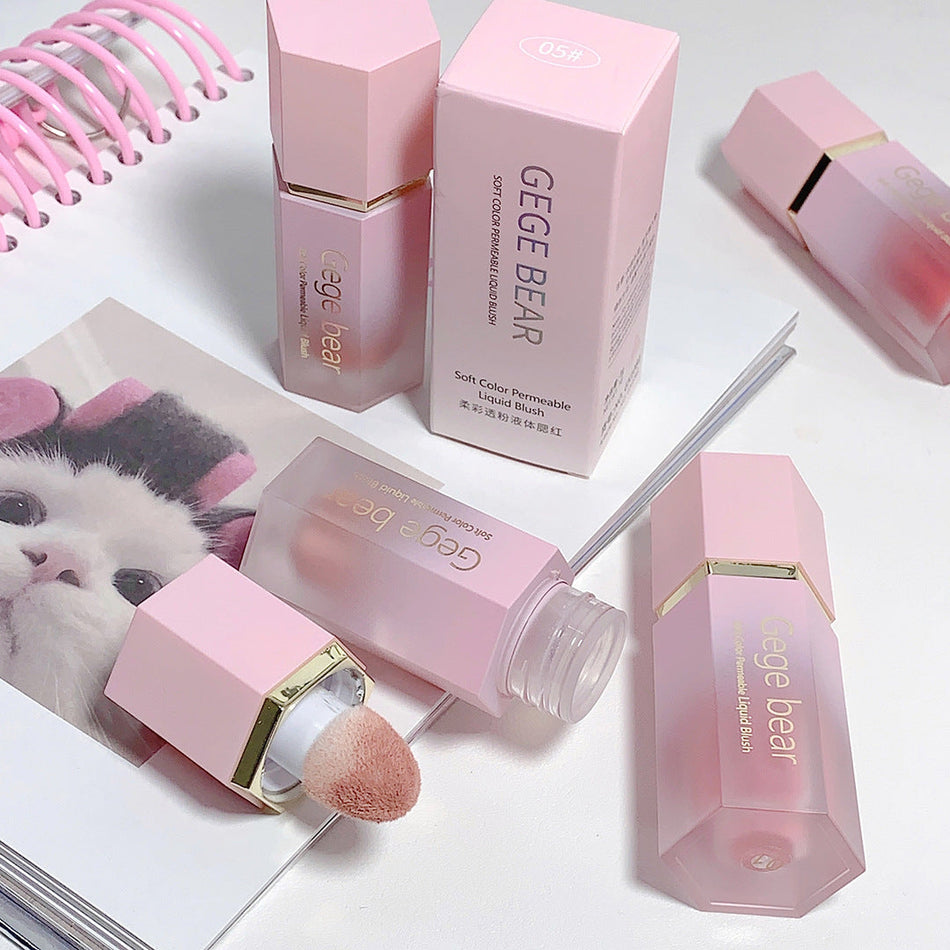Gege Bear Soft Color Liquid Blush Nude Matte Finish