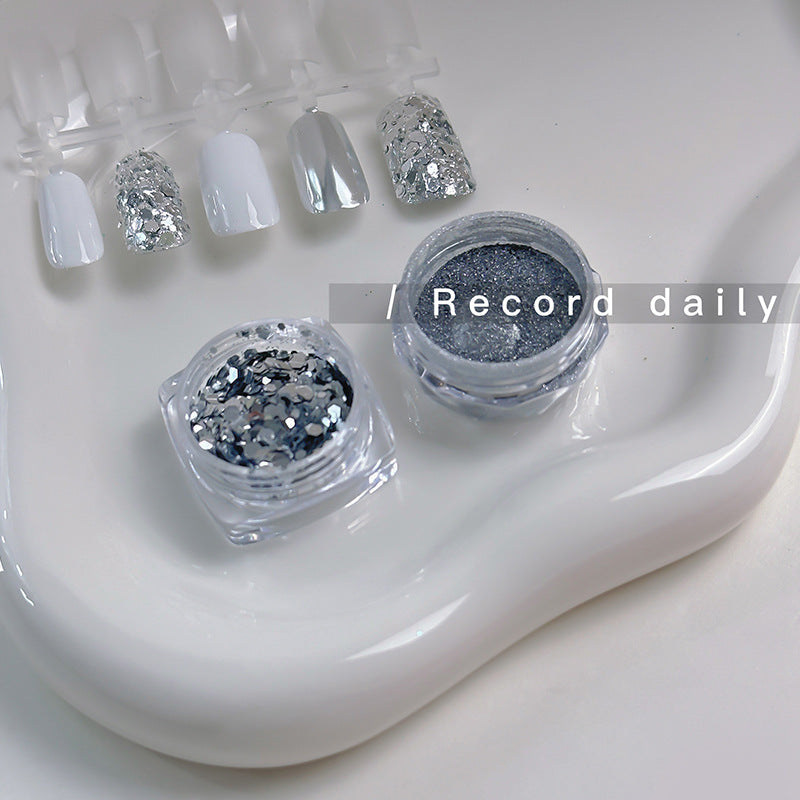 Mirror Powder & Glitter Nail Art Decoration Set