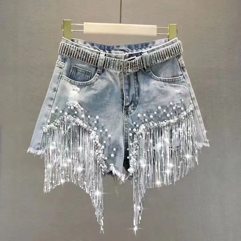Women's Retro Denim High Waist Slim Fit Mini Skirt