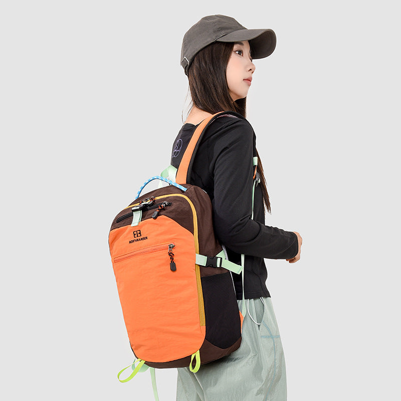 Jet Bird Unisex Nylon Hiking Backpack, Color-Blocking 20-35L