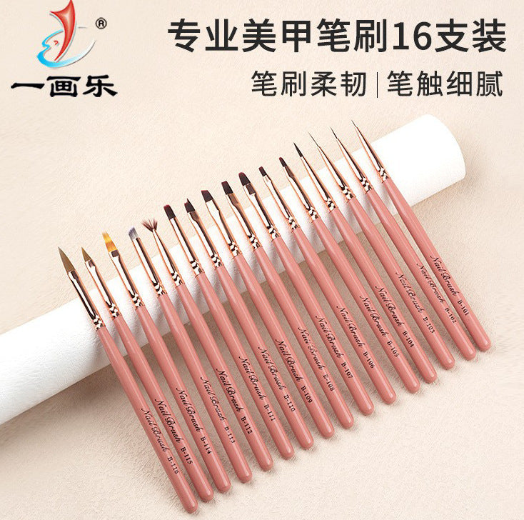 Professional Nail Art Brush Set for Gel, Liner & Acrylic Design