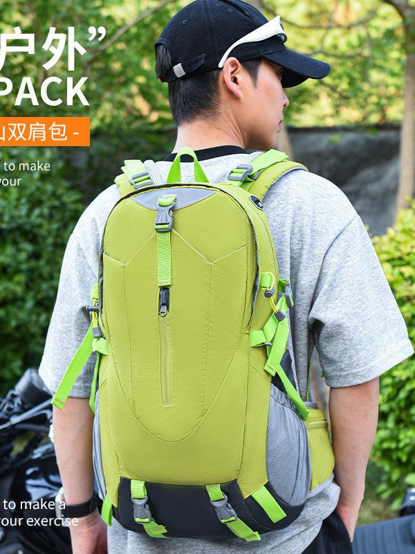 Unisex Nylon Mountaineering Backpack, Large Capacity 36-55L
