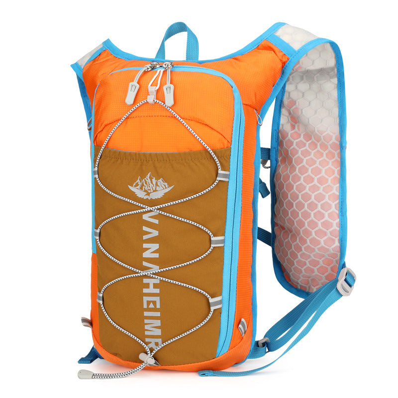 Unisex Nylon Cross-Country Backpack, Spine-Protecting 20-35L