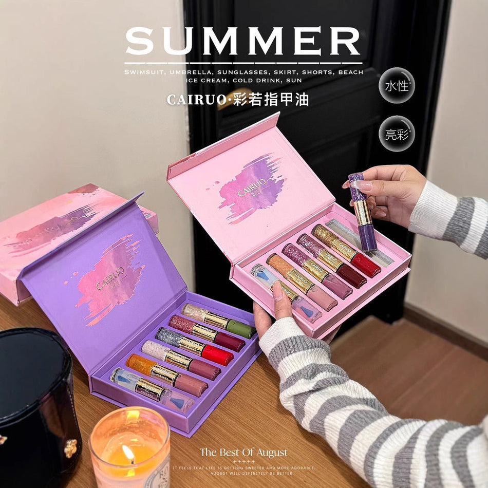 Double-Ended Water-Based Peelable Nail Polish Set