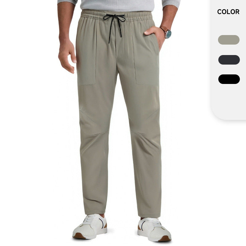 Men's Quick Dry Drawstring Casual Running Sports Trousers
