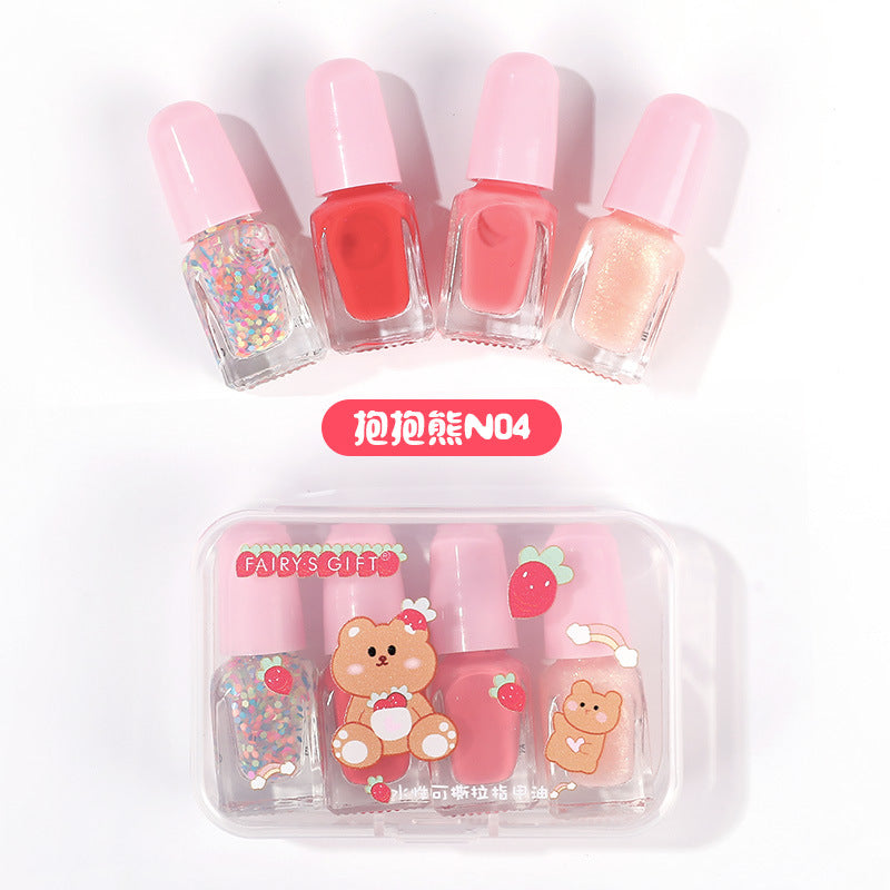 Water-Based Peelable Nail Polish Gift Set – Portable & Quick-Dry