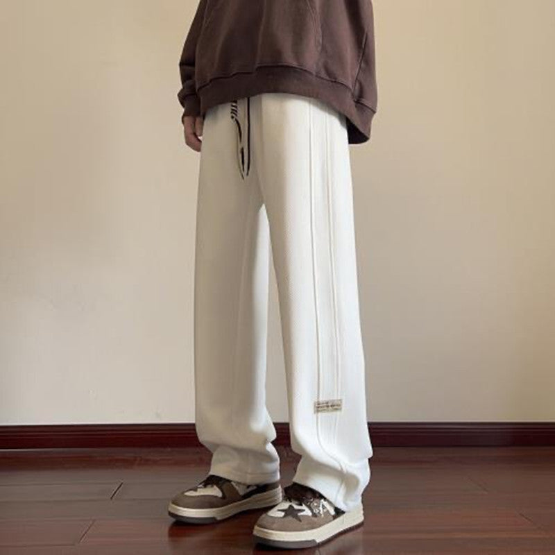 Men's Thin Loose Straight Leg Wide Leg Casual Joggers