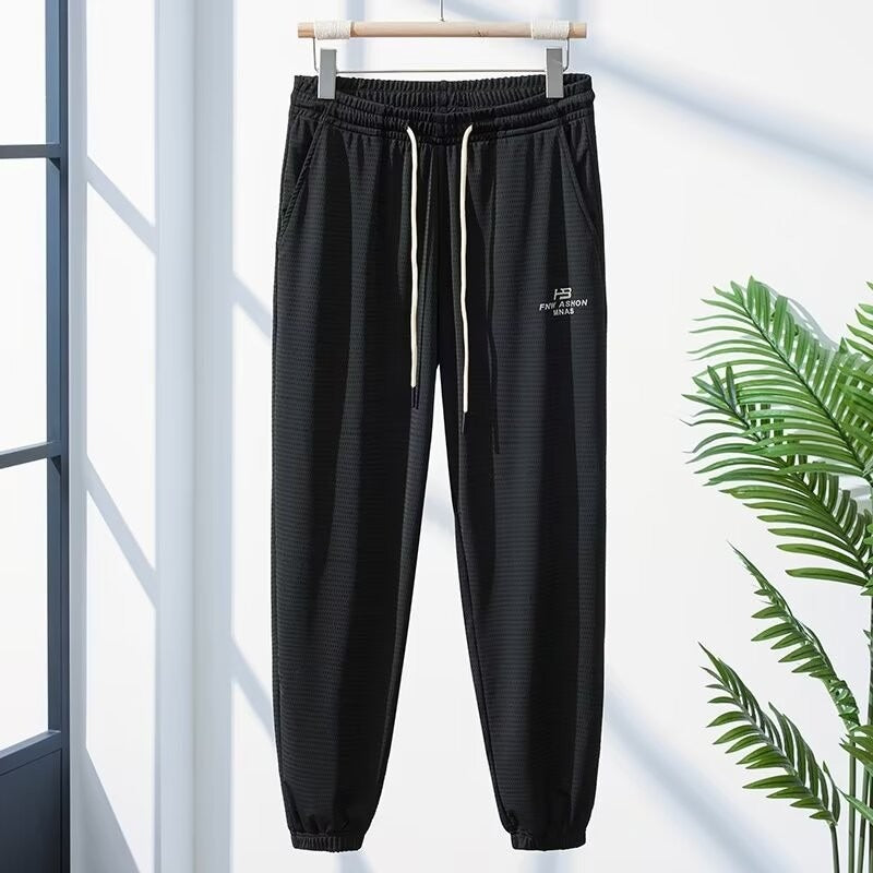 Men's Mesh Ice Silk Quick Dry Loose Sports Joggers