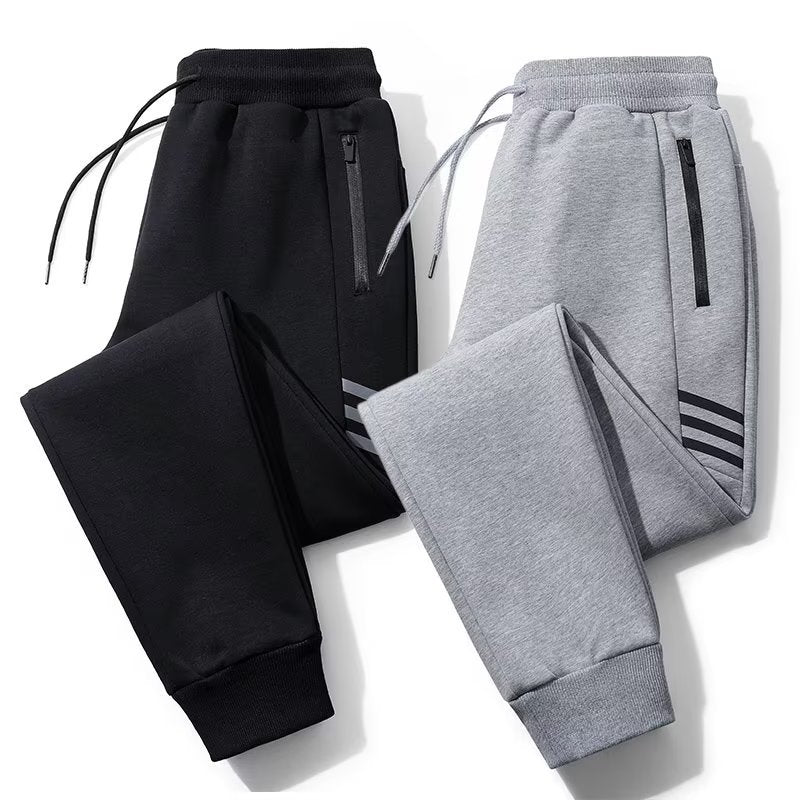 Men's Thin Sports Pants Zipper Pocket Casual Trousers