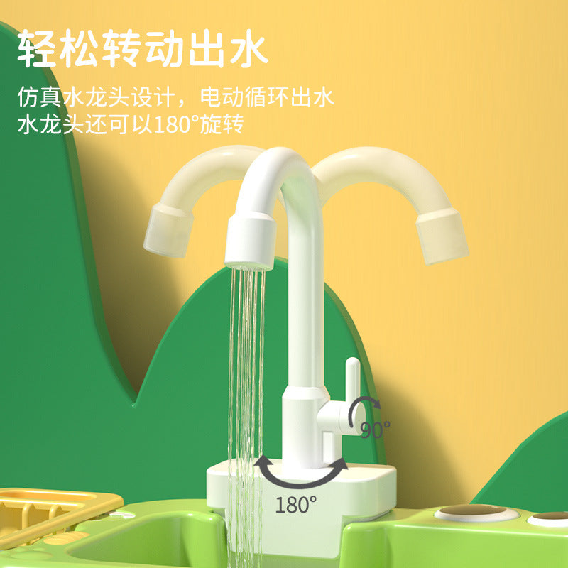 Children's Electric Dishwasher Kitchen Set