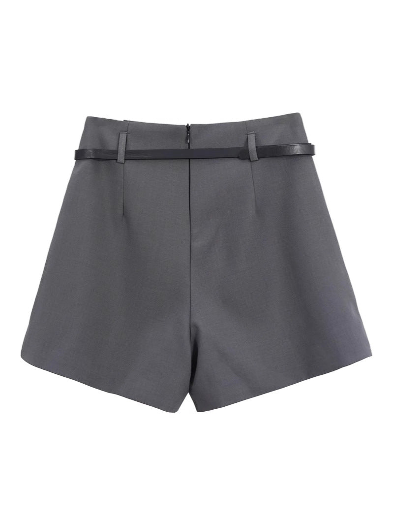 High-Waisted A-Line Culotte Skirt for Women