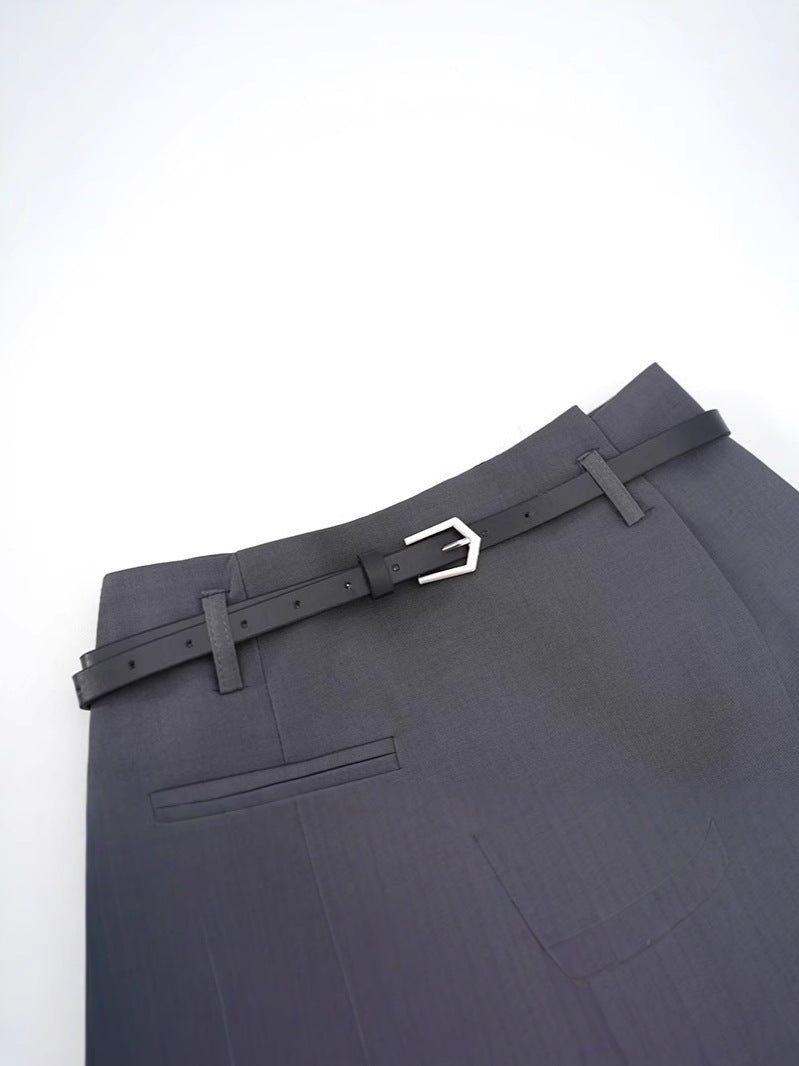 High-Waisted A-Line Culotte Skirt for Women