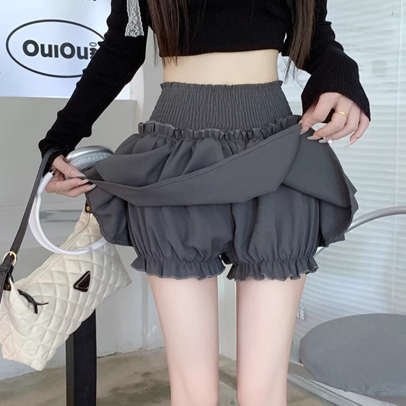 High-Waisted Tiered Ballet Skort for Women