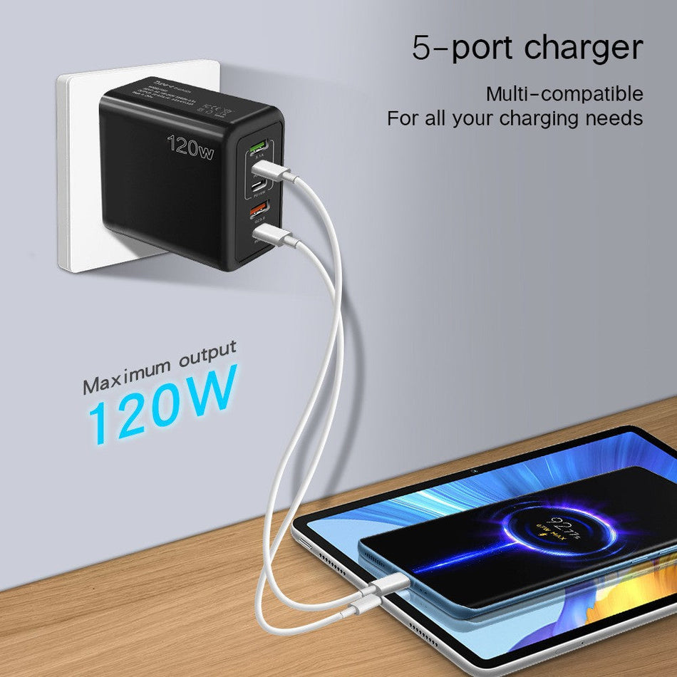 5-Port Multi-USB Desktop & Wall Charger