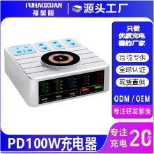 140W GaN Multi-Port Desktop Charging Station with Power Outlets