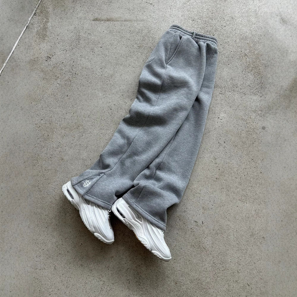 Embroidered Streetwear Sweatpants with Elastic Waist
