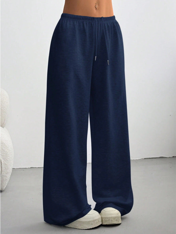 High-Waisted Drawstring Wide-Leg Sweatpants for Women