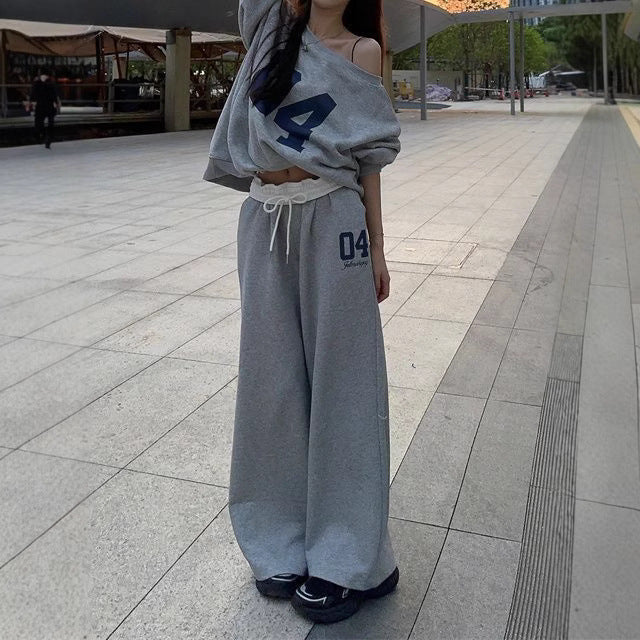 Retro Wide-Leg Casual Sweatpants for Men and Women