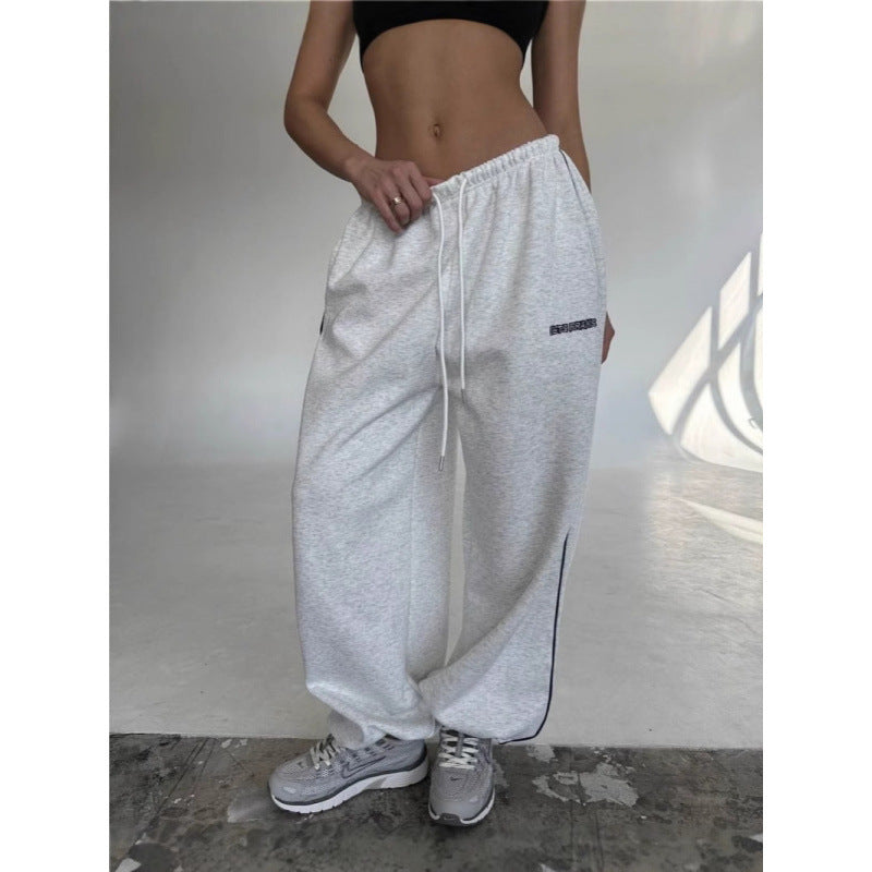 Women's Wide-Leg Sweatpants – Relaxed Streetwear Casual Trousers