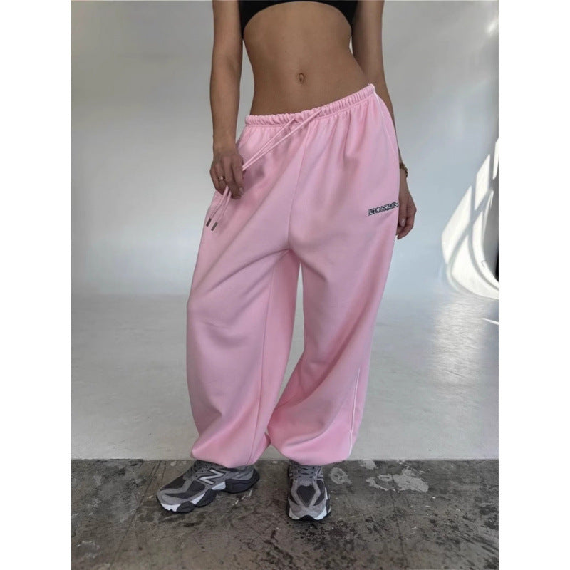 Women's Wide-Leg Sweatpants – Relaxed Streetwear Casual Trousers