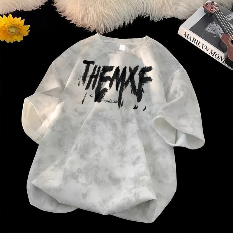 Men's Tie Dye Short Sleeve T-Shirt Sorona Casual Sports Top