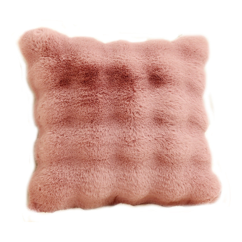 Yang Hao Bubble Rabbit Fur Pillowcase, Modern Simple Sofa