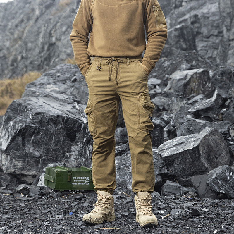 Men's Loose Multi Pocket Cargo Jogger Pants Casual Outdoor