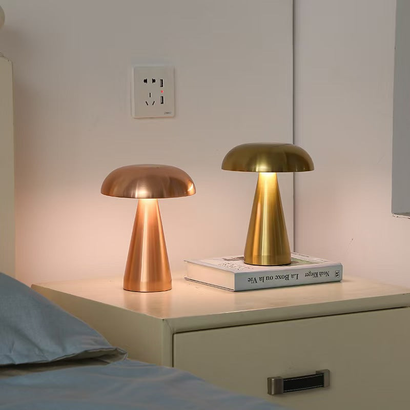 Magic Danish Mushroom Table Lamp, Rechargeable Touch Retro