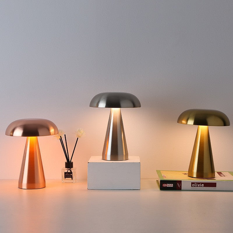 Magic Danish Mushroom Table Lamp, Rechargeable Touch Retro