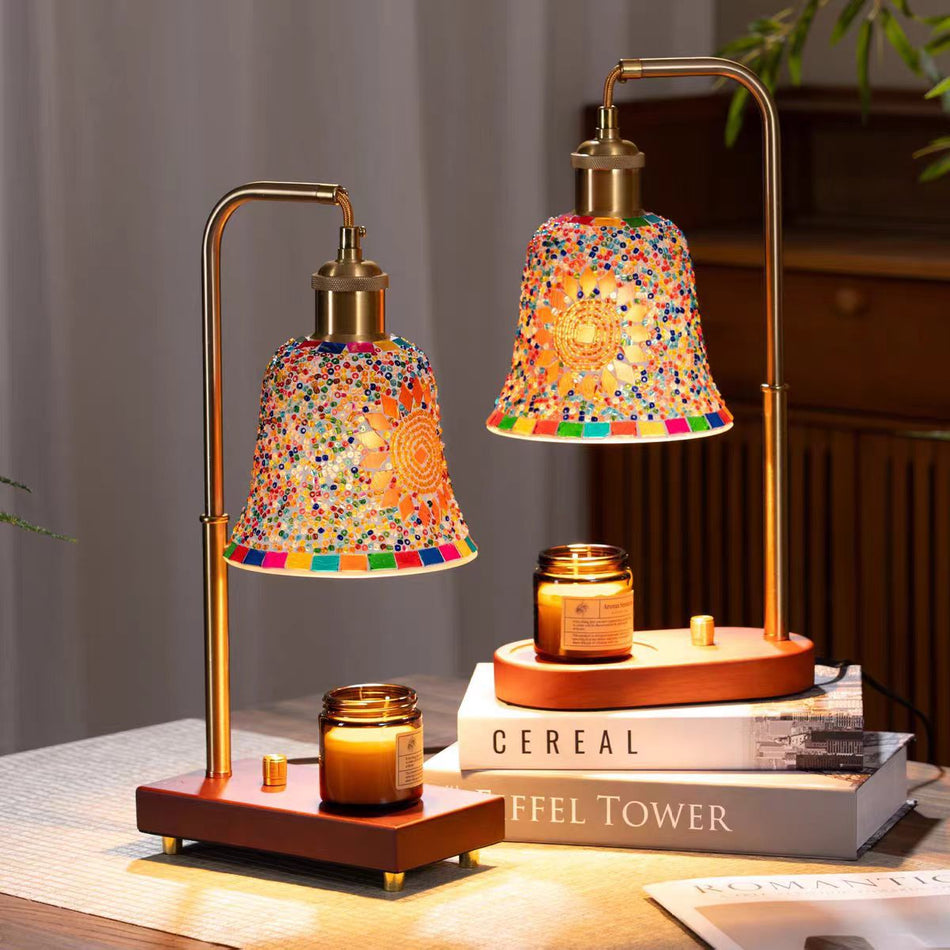 Ximia Wax and Aromatherapy Lamp, Bohemia Horn Bedside Decor