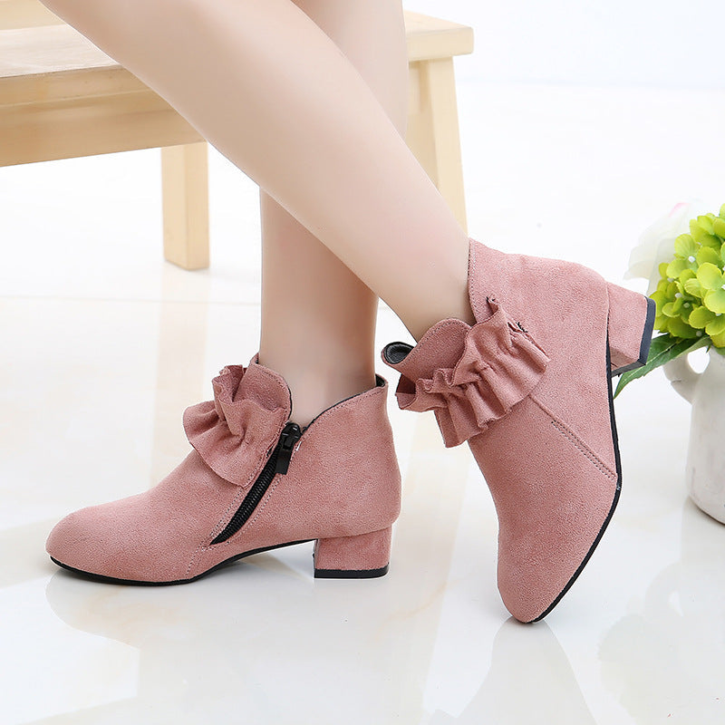 Children's Korean Style Ankle Martin Boots