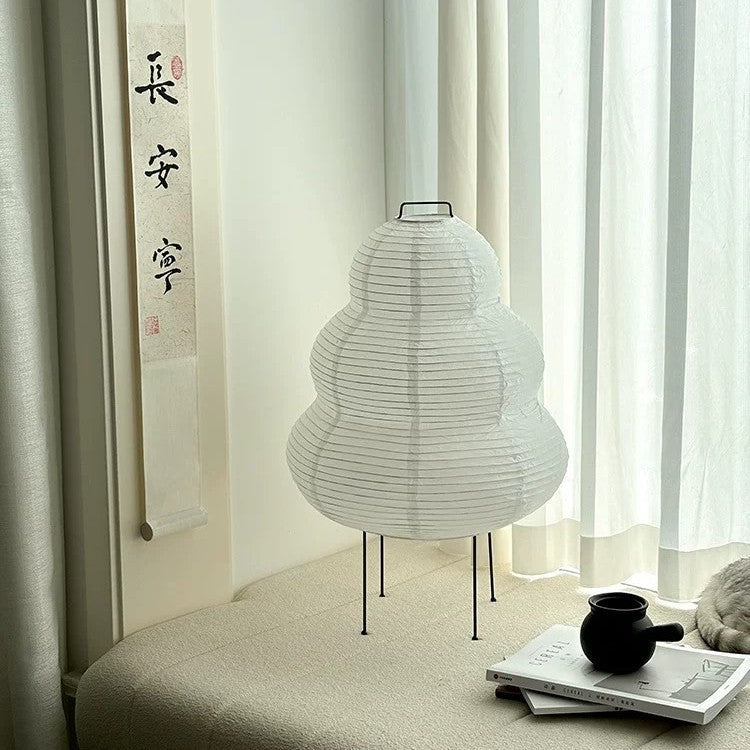 Wabi-Sabi Xuan Paper Table Lamp, Japanese Style Bedside Decor
