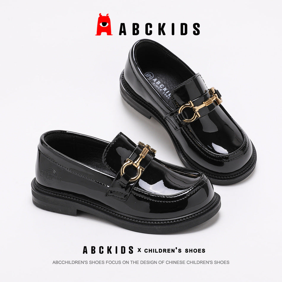 Girls Casual Black Slip-On Ankle Boots